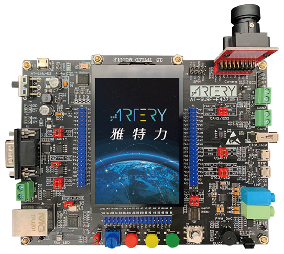 雅特力AT-SURF-F437全功能体验板，加速应用开发及产品量产