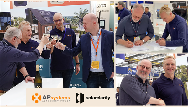 昱能科技与荷兰最大分销商之一solarclarity订立配合契约，加速欧洲市集拓展！