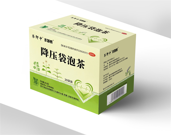 茶郎中x众普泰“降压袋沏茶”新品文告，对象指向潜正在和早期高血压人群